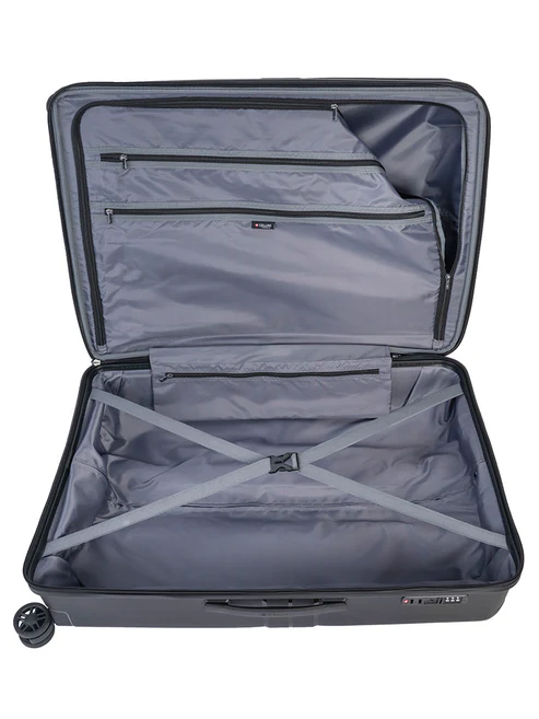 Saleys Travel Bags Cellini Guardlite Large 4 Wheel Trolley Case - Black - Image 2