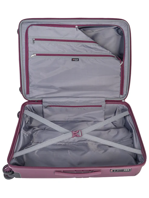 Saleys Travel Bags Cellini Guardlite Medium 4 Wheel Trolley Case - Mauve - Image 2