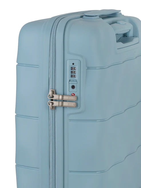 Saleys Travel Bags ELLE 4 Wheel Carry On Trolley Case - Pastel Blue - Image 2
