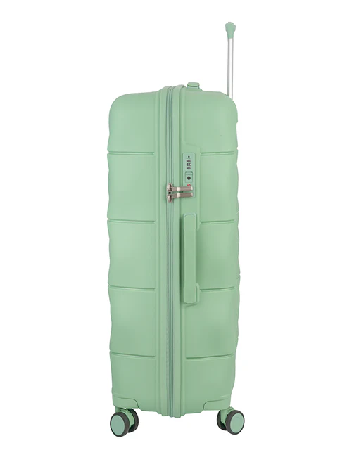 Saleys Travel Bags ELLE Large 4 Wheel Trolley Case - Green - Image 7