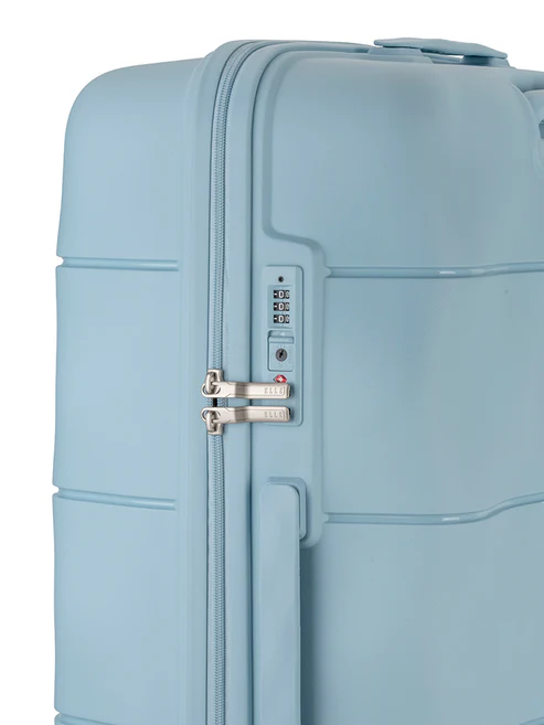 Saleys Travel Bags ELLE Large 4 Wheel Trolley Case - Blue - Image 3