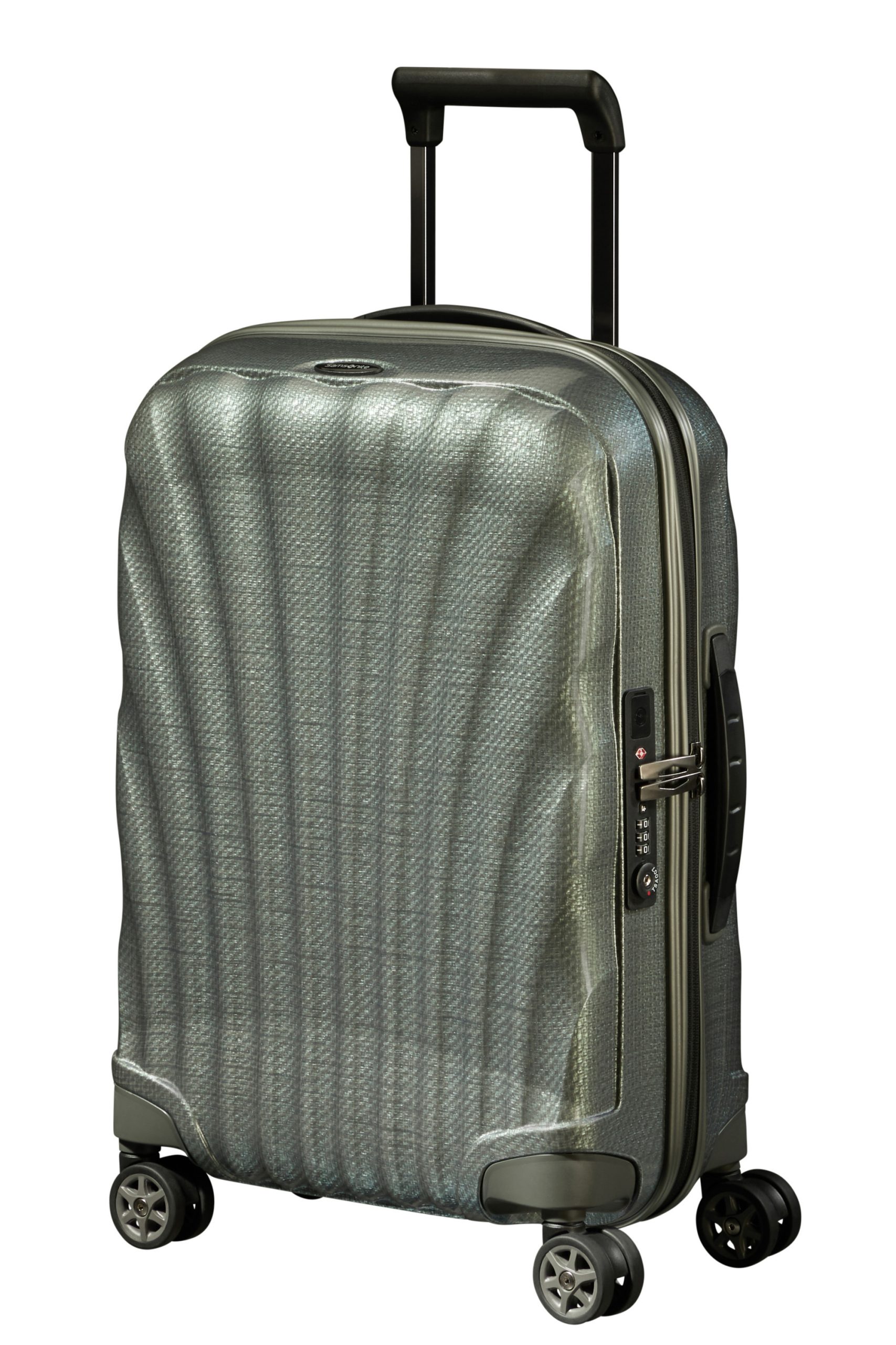 Saleys Travel Bags Samsonite C-Lite Spinner Expandable 55cm - Metallic Green - Image 3