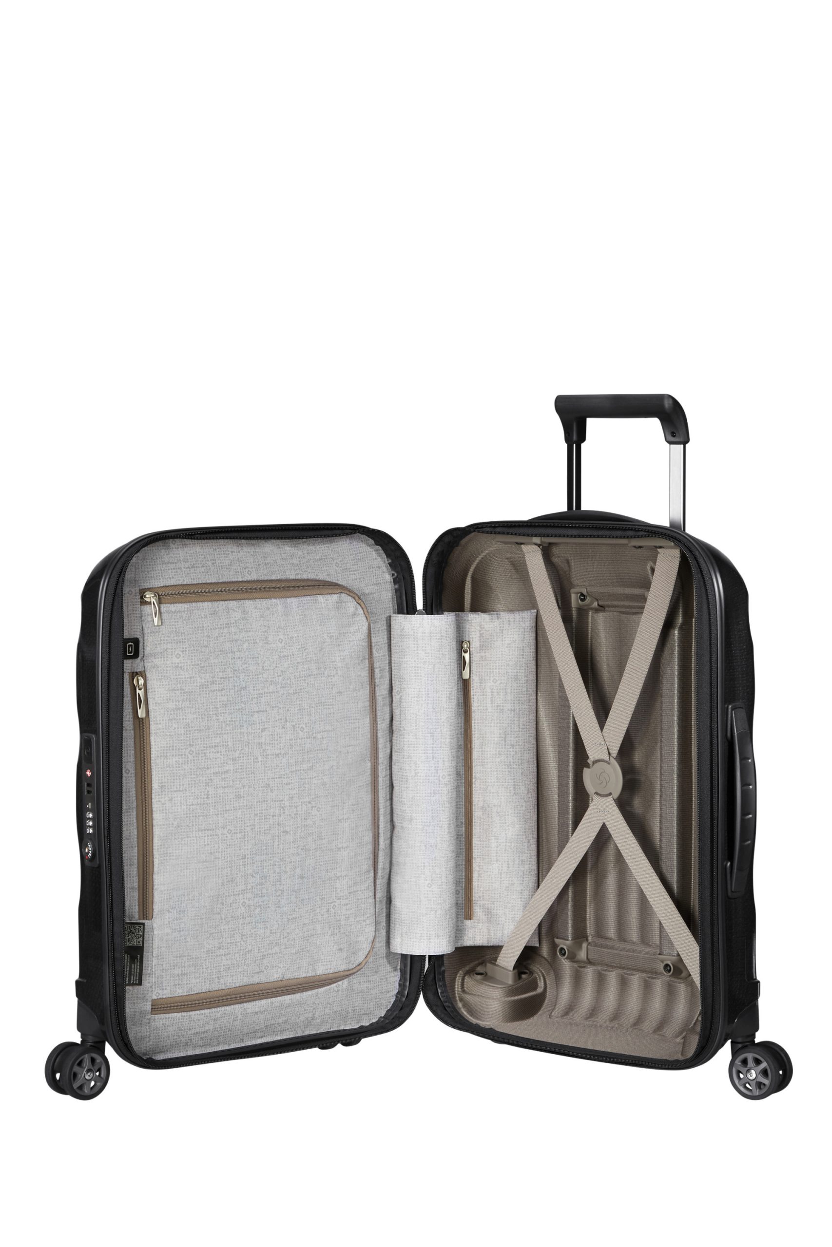Saleys Travel Bags Samsonite C-Lite Spinner Expandable 55cm - Black - Image 4