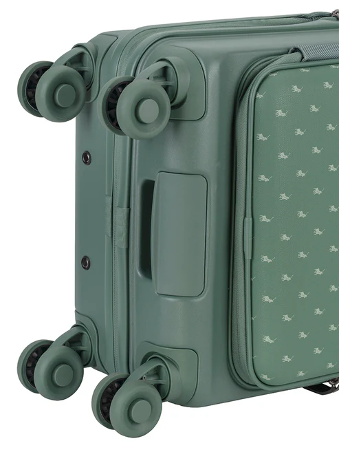 Saleys Travel Bags Polo Orion 4 Wheel Carry On Trolley - Green - Image 4