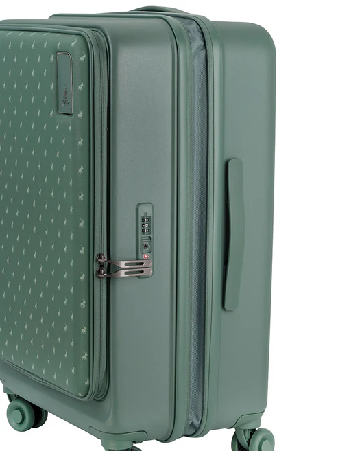 Saleys Travel Bags Polo Orion Medium 4 Wheel Trolley - Green - Image 2