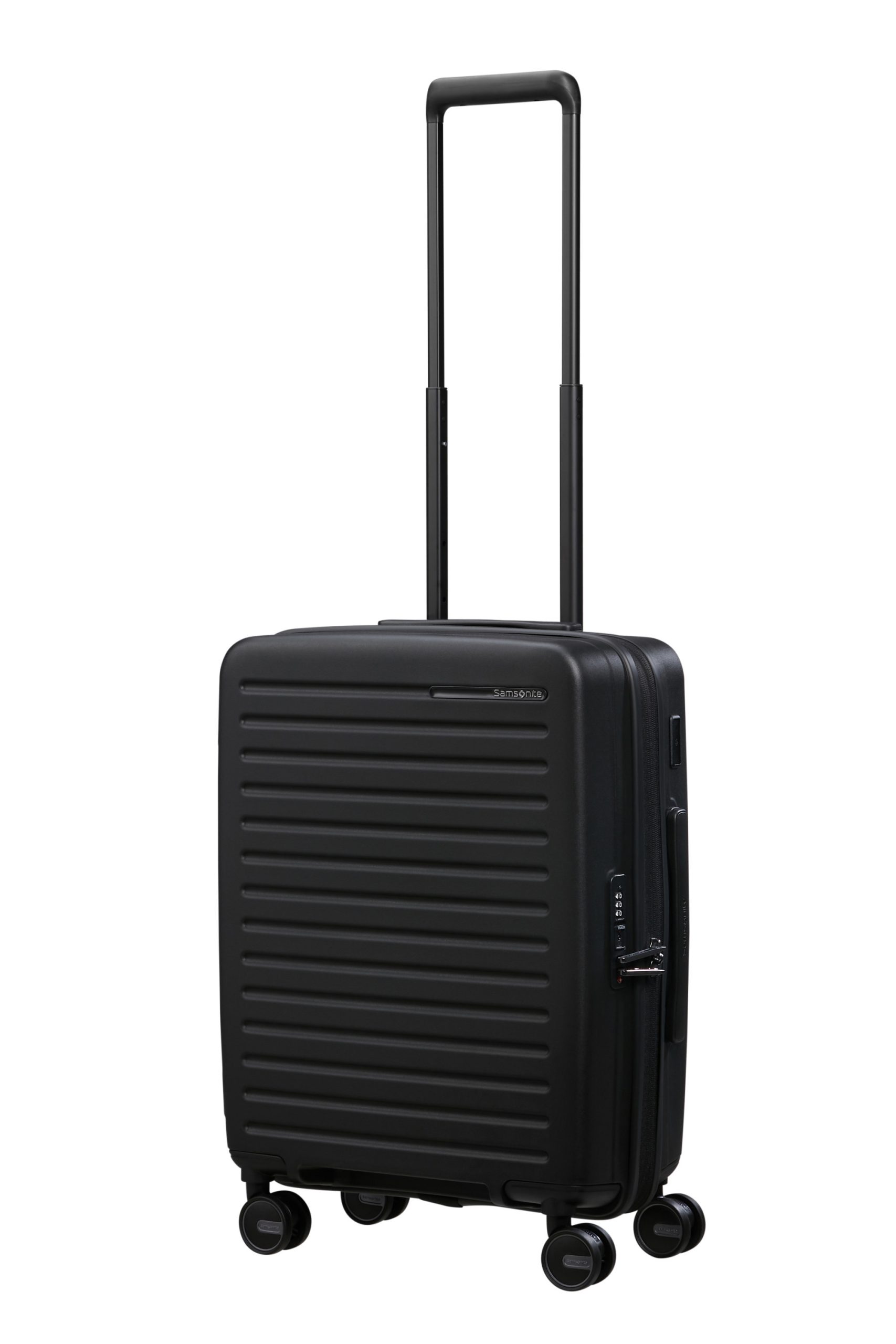 Saleys Travel Bags Samsonite Restackd Spinner Expandable 55cm: Black