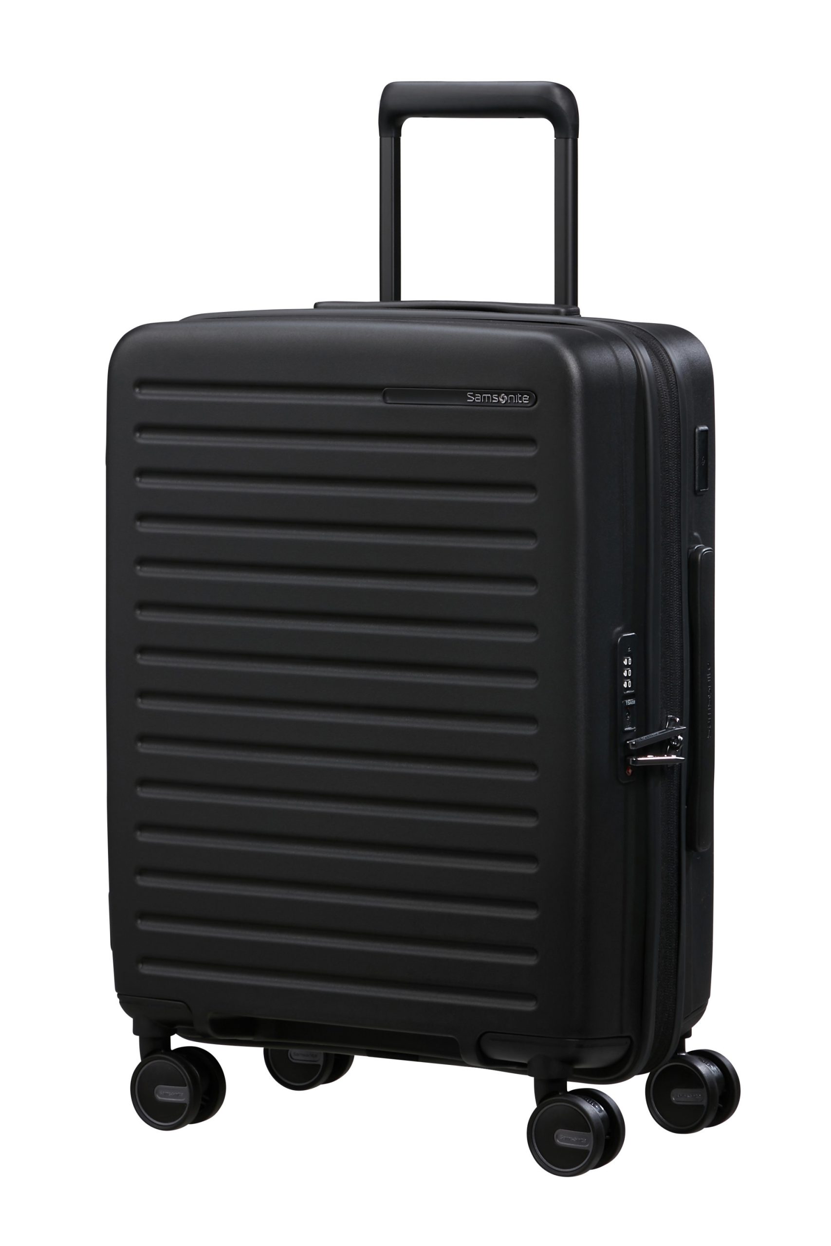 Saleys Travel Bags Samsonite Restackd Spinner Expandable 55cm: Black - Image 3