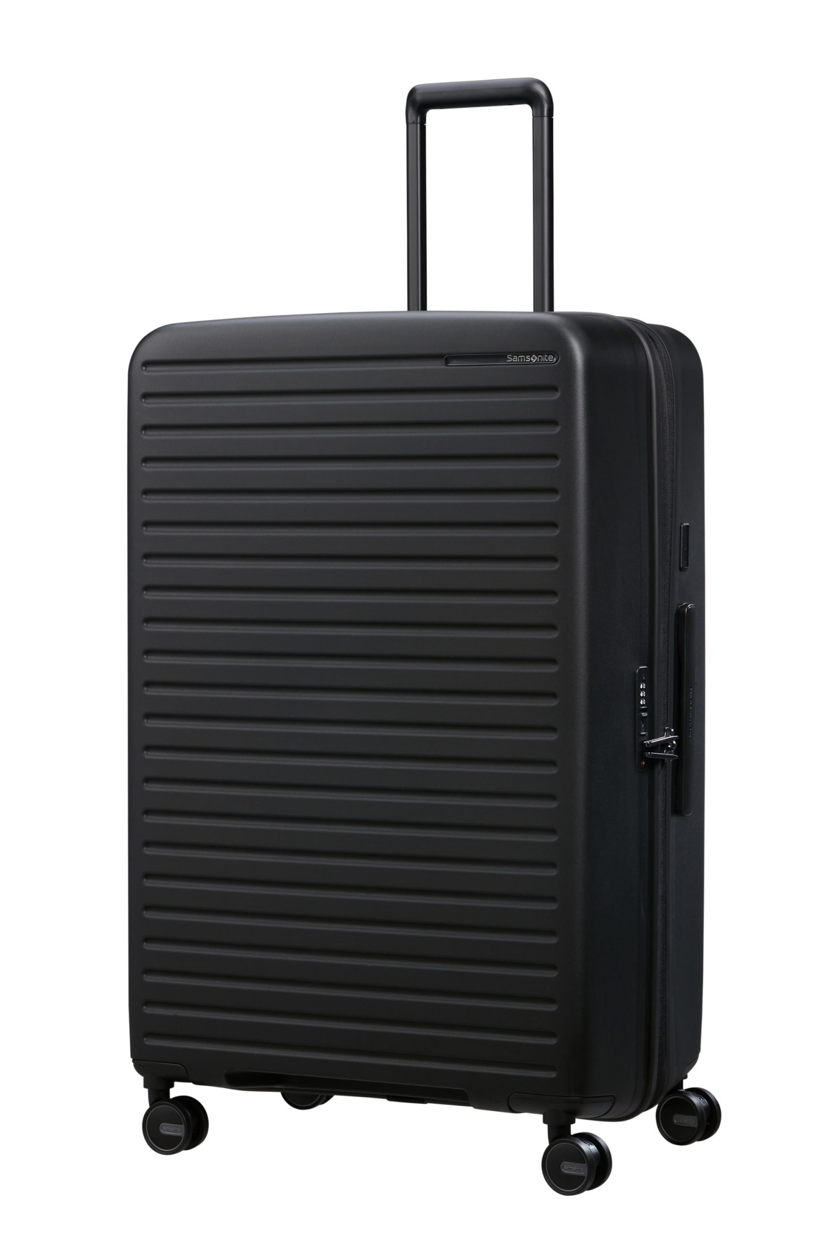 Saleys Travel Bags Samsonite Restackd Spinner Expandable 81cm: Black - Image 14