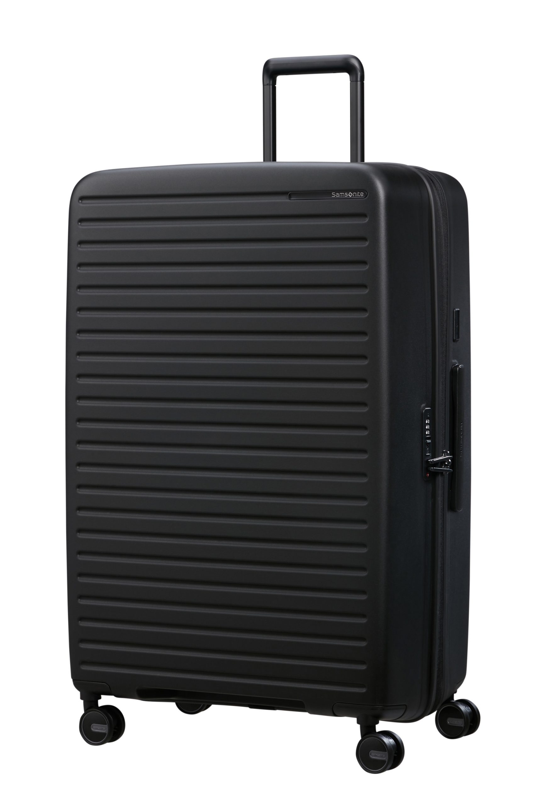 Saleys Travel Bags Samsonite Restackd Spinner Expandable 81cm: Black