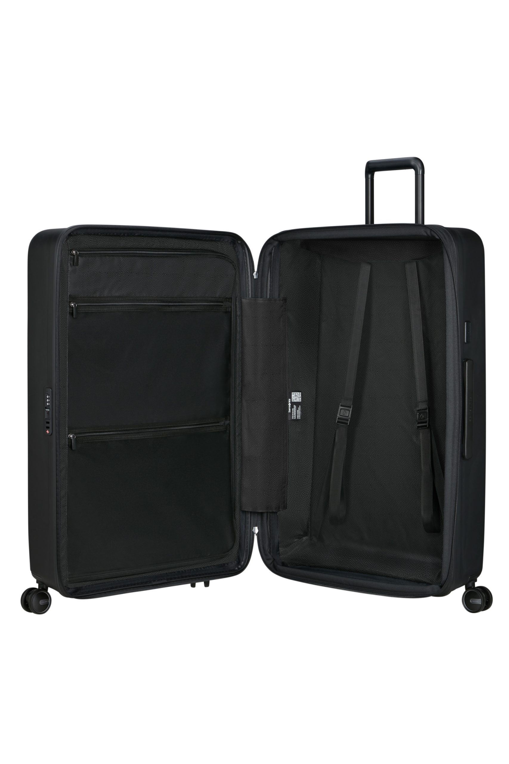 Saleys Travel Bags Samsonite Restackd Spinner Expandable 81cm: Black - Image 3