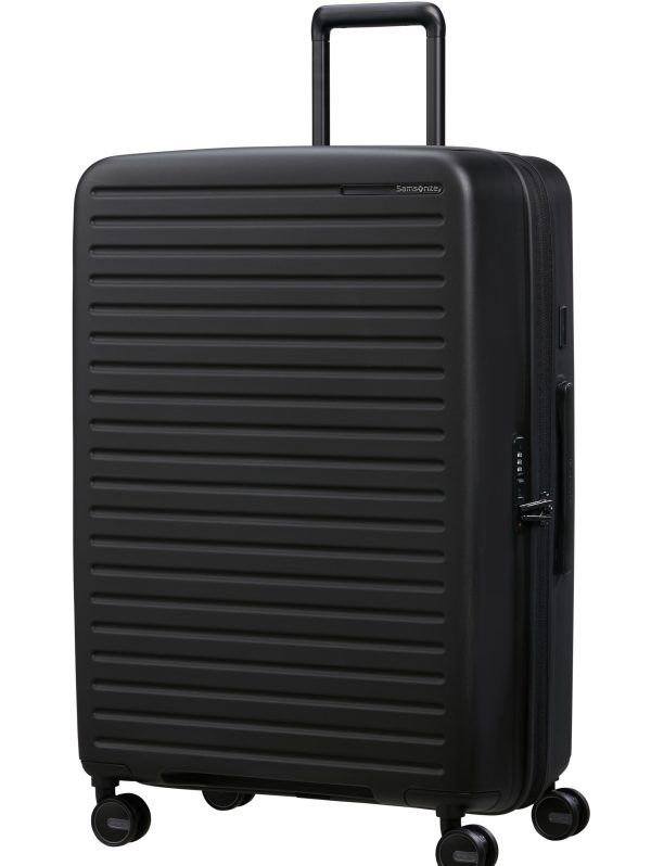 Samsonite Restackd Spinner Expandable 75cm: Black