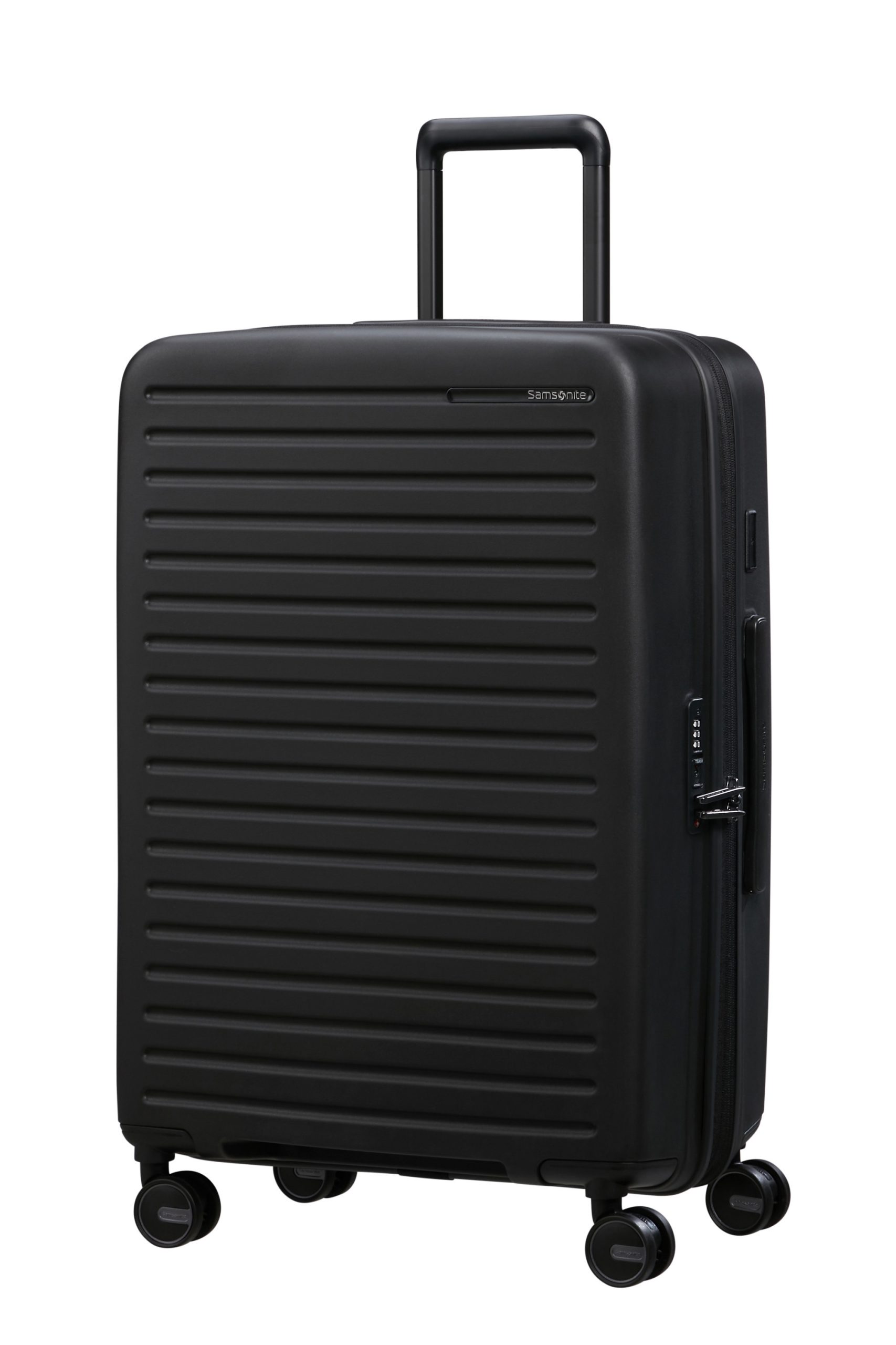 Saleys Travel Bags Samsonite Restackd Spinner Expandable 68cm: Black - Image 3