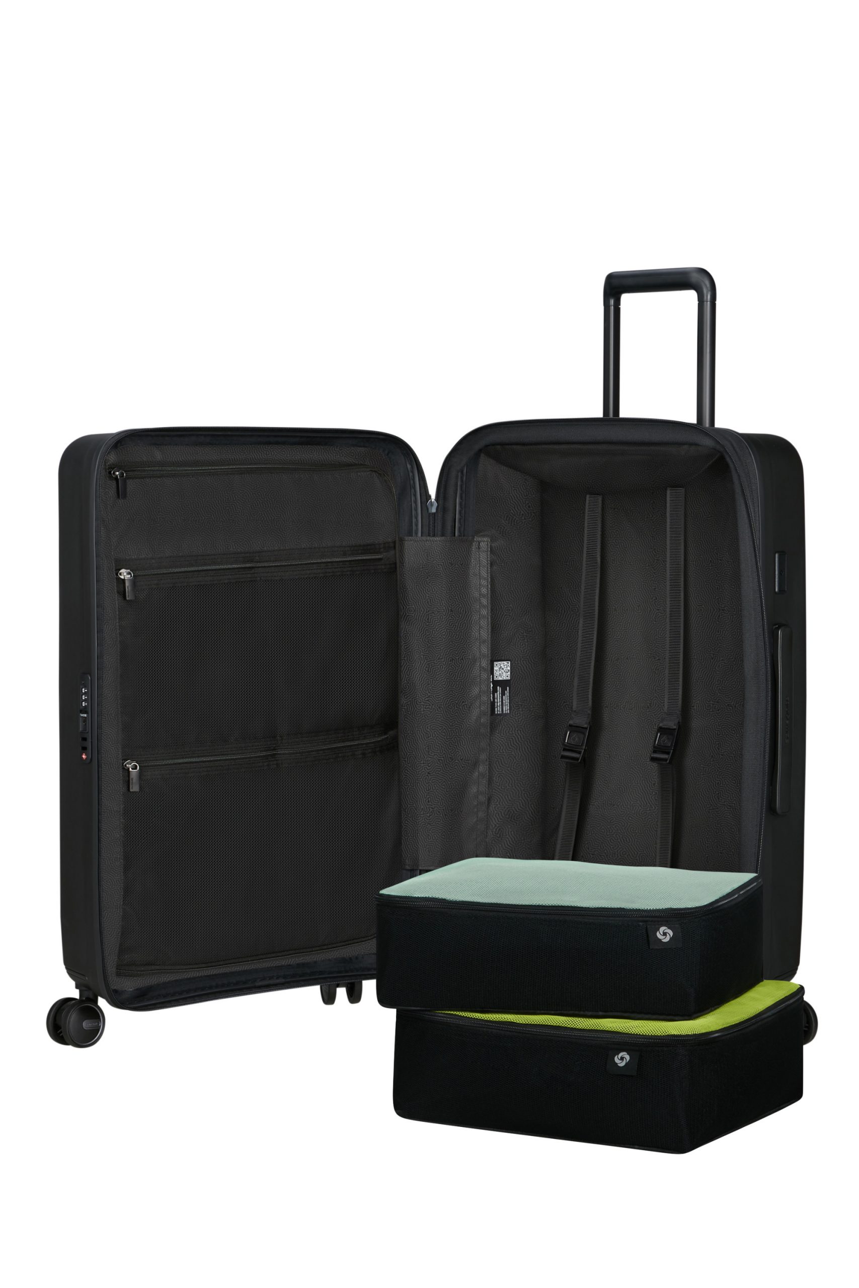 Saleys Travel Bags Samsonite Restackd Spinner Expandable 68cm: Black - Image 6