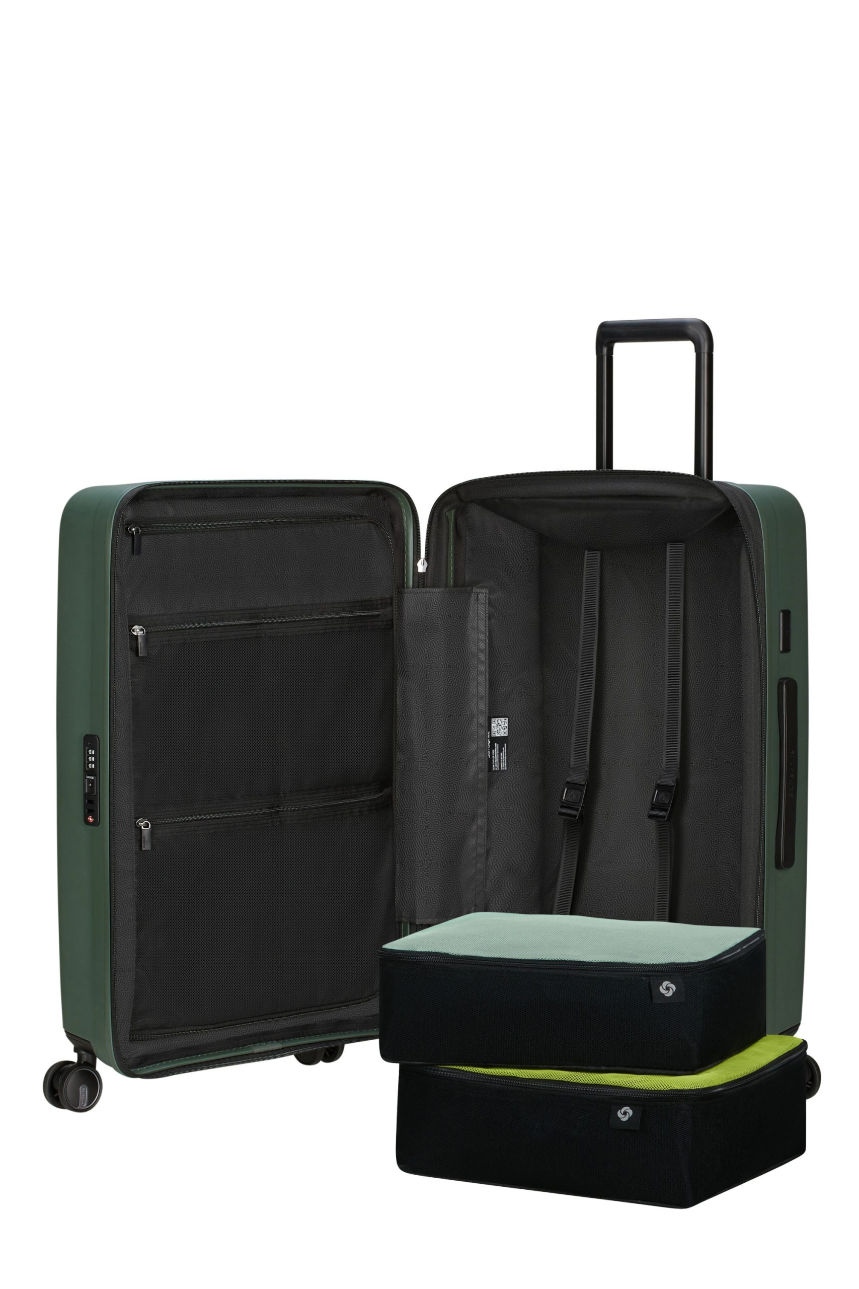 Saleys Travel Bags Samsonite Restackd Spinner Expandable 68cm: Sage - Image 6