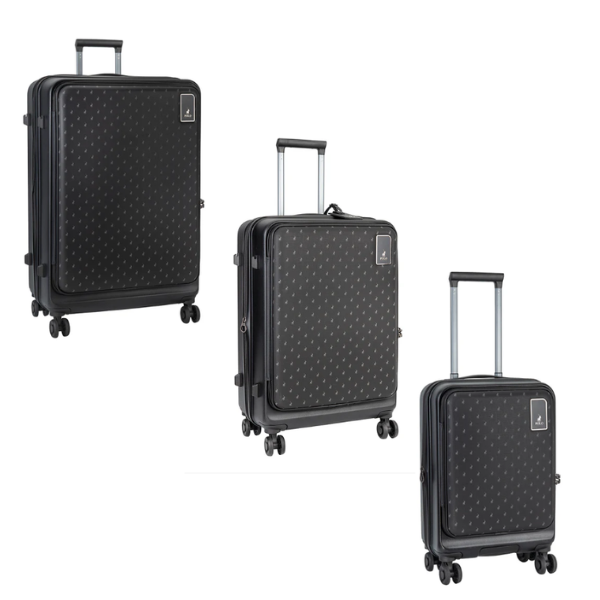 Polo Orion 3 Piece Luggage Set - Black