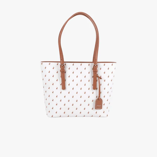 Polo Iconic Medium Tote Bag - White