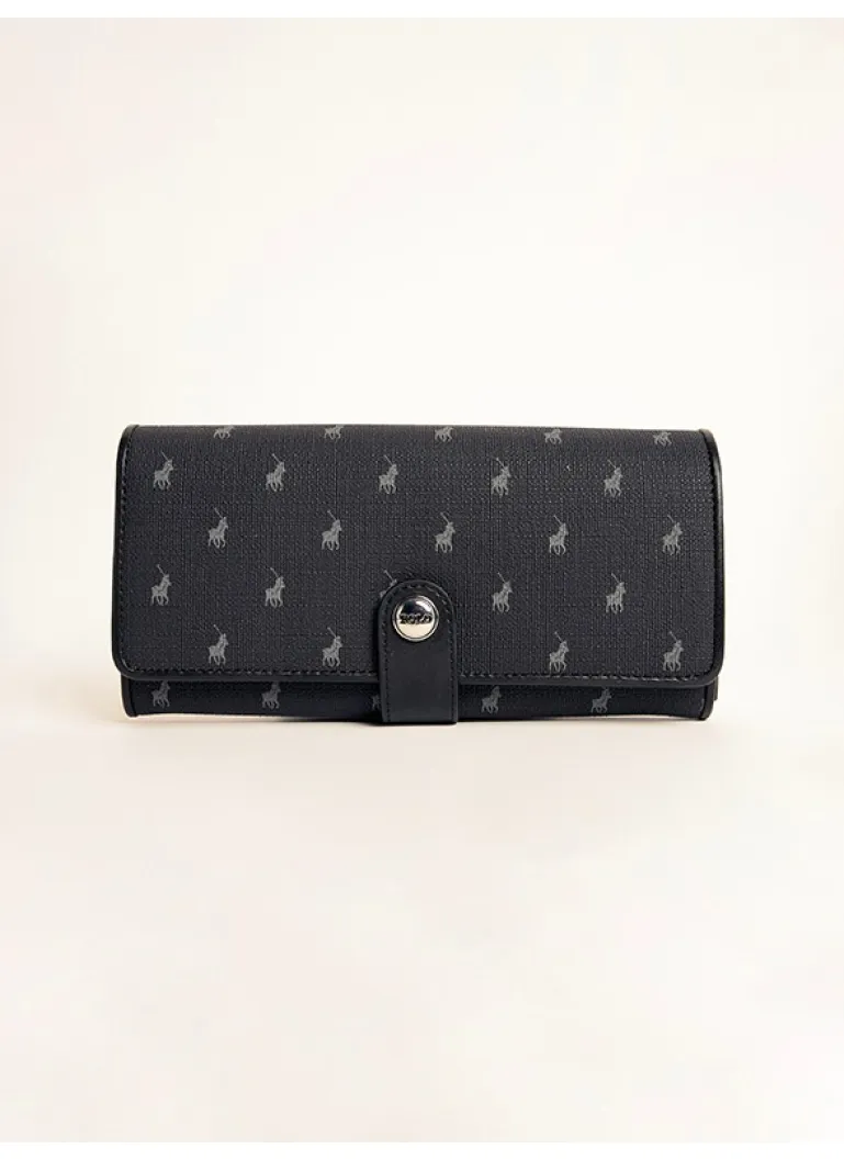 Saleys Travel Bags Polo Iconic Clutch Purse - Black