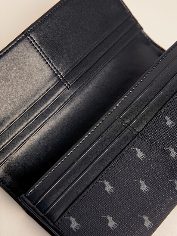 Saleys Travel Bags Polo Iconic Clutch Purse - Black - Image 5