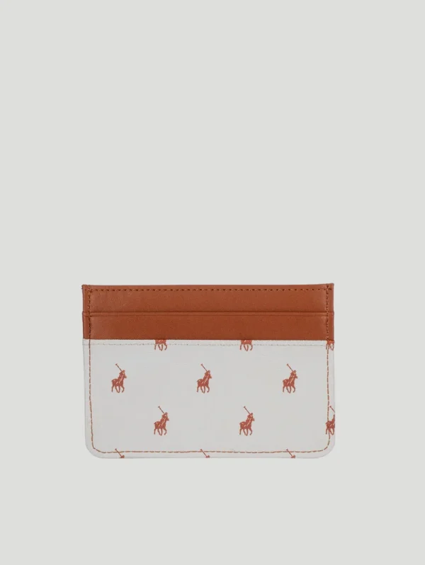 Polo Iconic Small Card Holder - White
