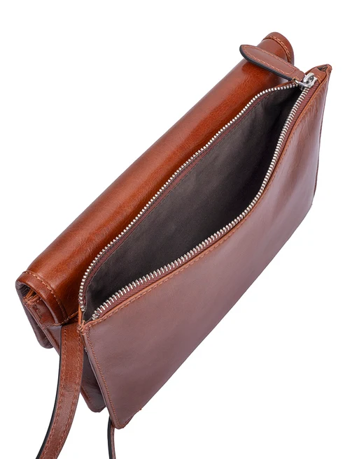 Saleys Travel Bags Polo Newport Flapover Sling - Brown - Image 7