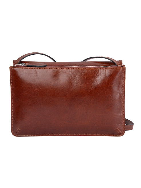 Saleys Travel Bags Polo Newport Flapover Sling - Brown - Image 4