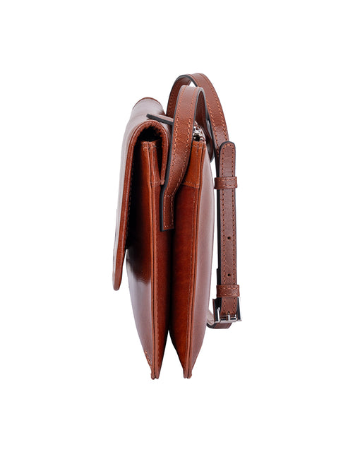 Saleys Travel Bags Polo Newport Flapover Sling - Brown - Image 3