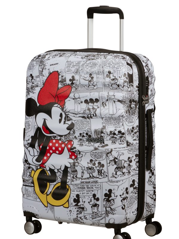 American Tourister: Disney Wavebreaker Spinner 67cm - Minnie Comics White