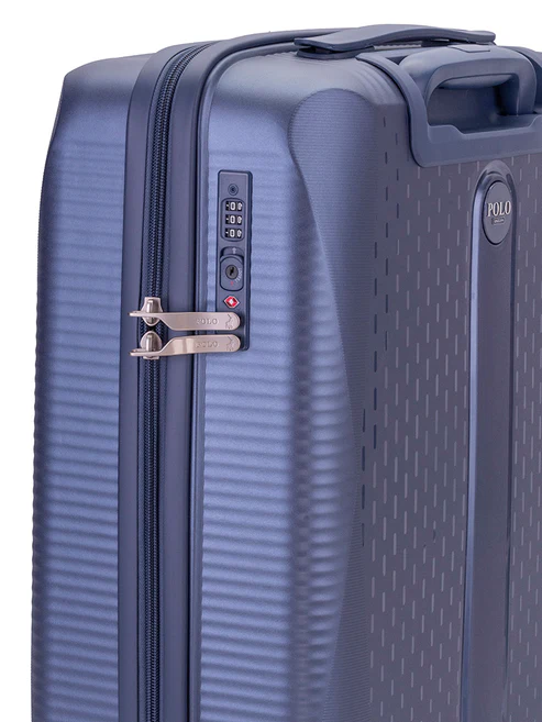 Saleys Travel Bags Polo Stellar 4 Wheel Carry On Trolley Case- Blue - Image 5