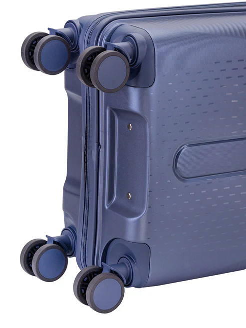 Saleys Travel Bags Polo Stellar 4 Wheel Carry On Trolley Case- Blue - Image 4
