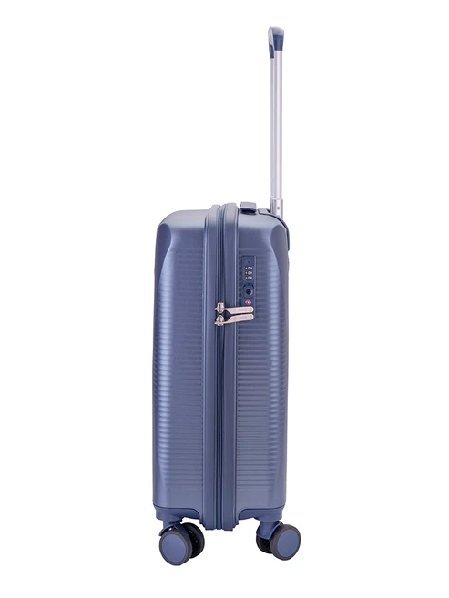 Saleys Travel Bags Polo Stellar 4 Wheel Carry On Trolley Case- Blue - Image 2