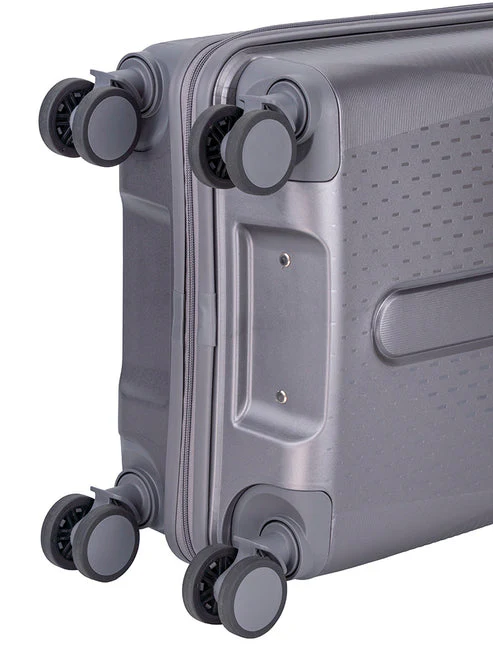 Saleys Travel Bags Polo Stellar 4 Wheel Carry On Trolley Case - Grey - Image 5