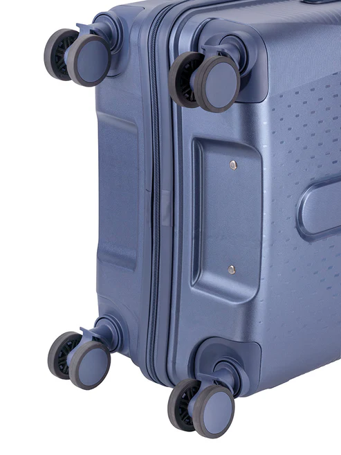 Saleys Travel Bags Polo Stellar Medium 4 Wheel Trolley Case - Blue - Image 4