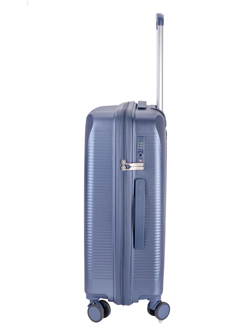 Saleys Travel Bags Polo Stellar Medium 4 Wheel Trolley Case - Blue - Image 2