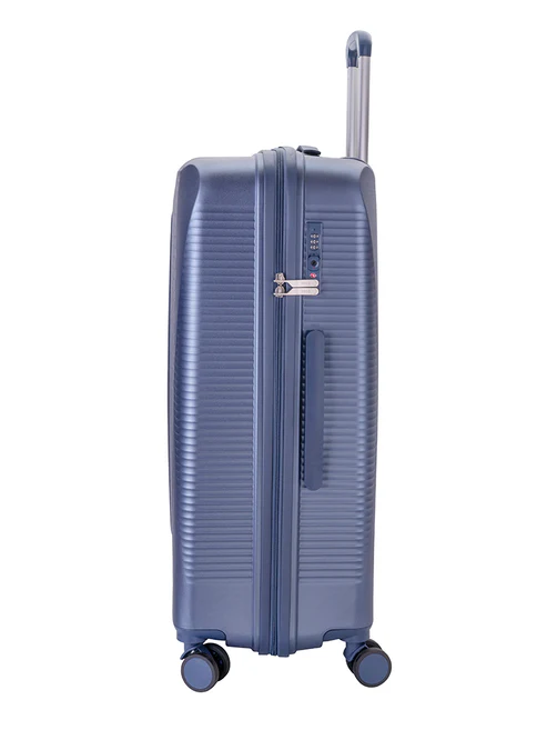 Saleys Travel Bags Polo Stellar Large 4 Wheel Trolley Case-Blue - Image 2