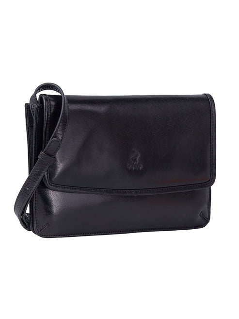 Saleys Travel Bags Polo Newport Flapover Sling - Black - Image 4
