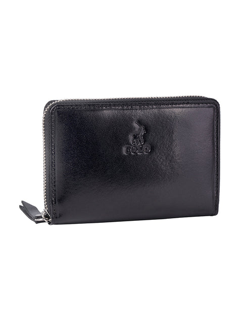 Polo Newport Medium Zip Around Purse - Black