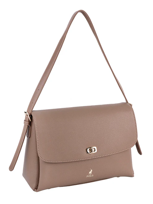 Polo Lyon Flapover Bag - Brown
