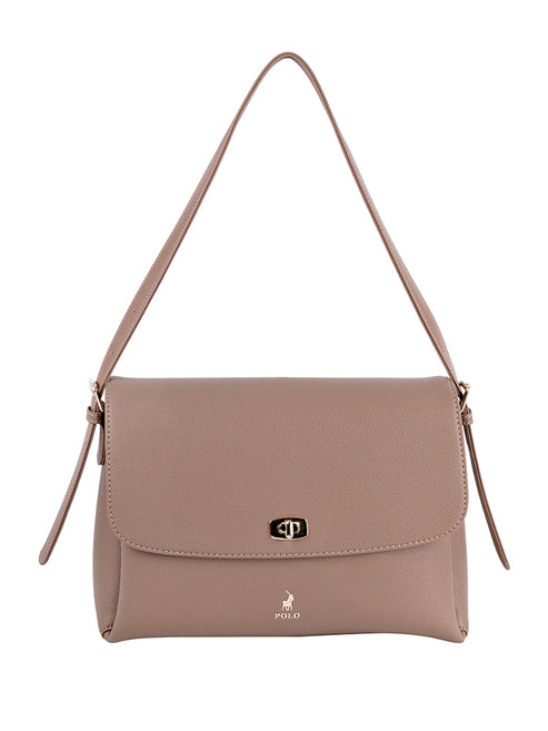 Saleys Travel Bags Polo Lyon Flapover Bag - Brown - Image 3