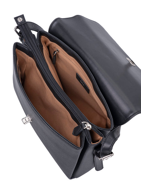 Saleys Travel Bags Polo Lyon Flapover Bag - Black - Image 6