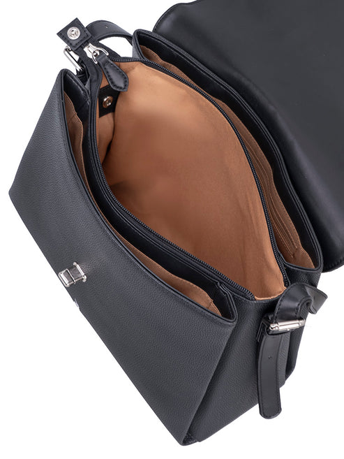 Saleys Travel Bags Polo Lyon Flapover Bag - Black - Image 7