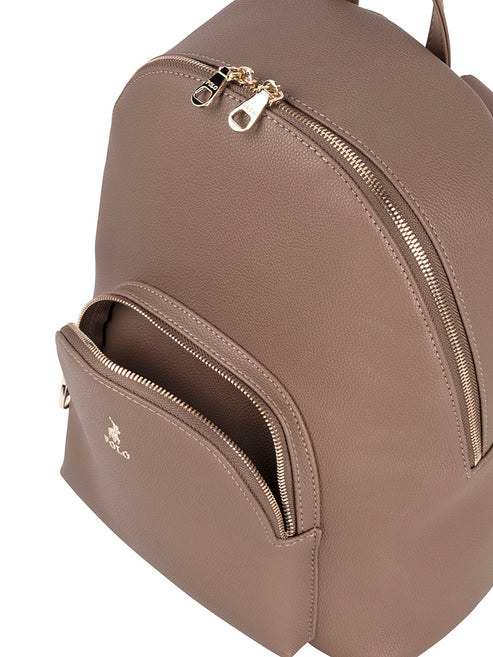 Saleys Travel Bags Polo Lyon Ladies Backpack - Brown - Image 8