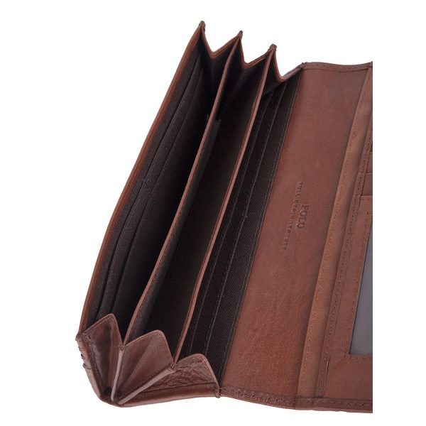 Saleys Travel Bags Polo Colorado Clutch Purse - Brown - Image 4