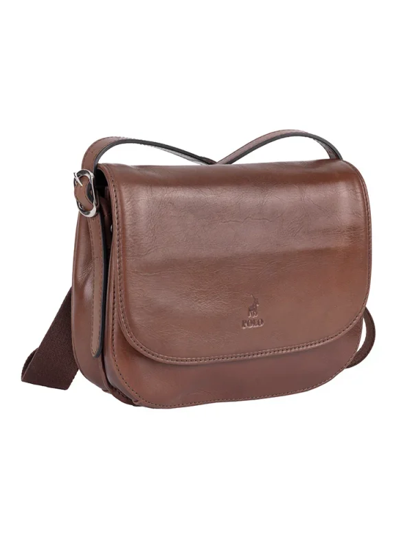Polo Colorado Flapover Bag - Brown