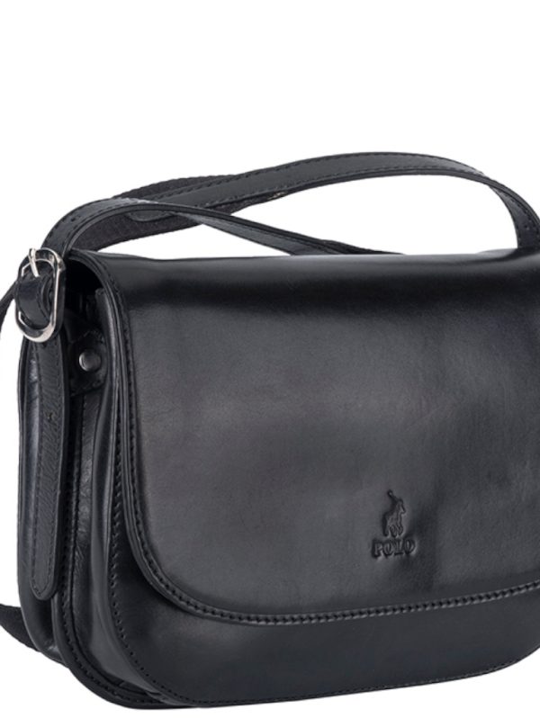 Polo Colorado Flapover Bag - Black