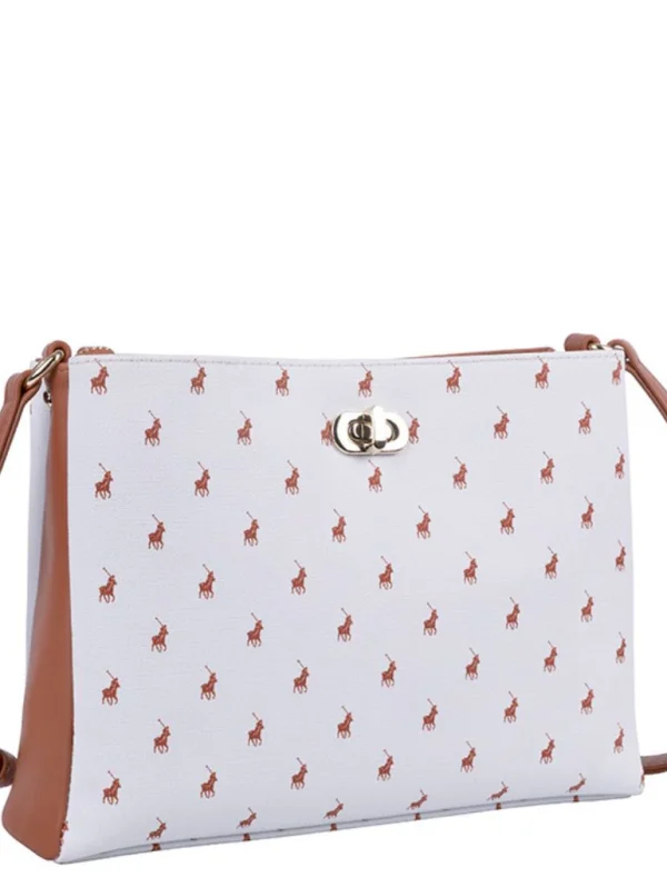 Polo Iconic Multi-Compartment Sling - White