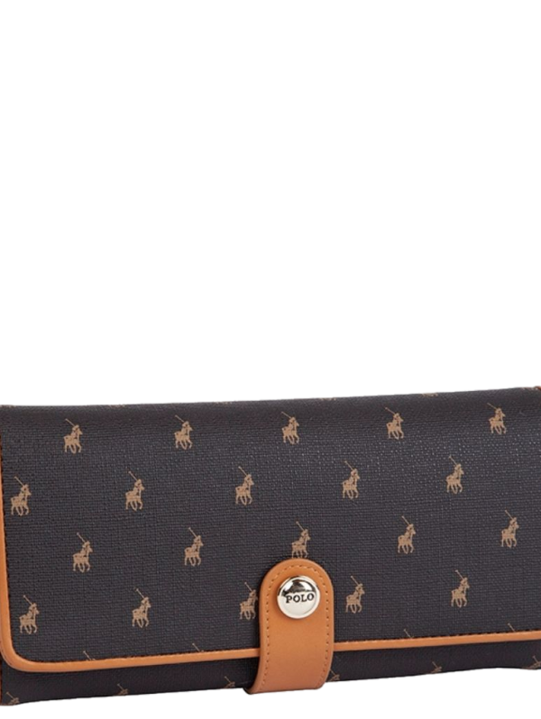 Polo Iconic Clutch Purse - Brown