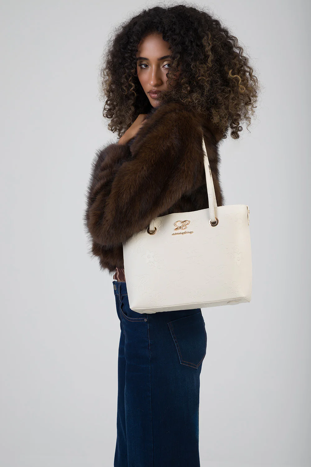 Saleys Travel Bags Sissy Boy: HAYLEY TOTE BAG - Cream - Image 2