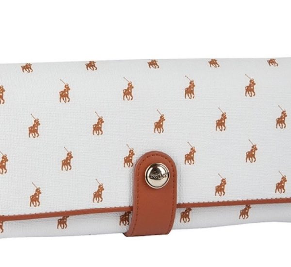 Polo Iconic Clutch Purse - White
