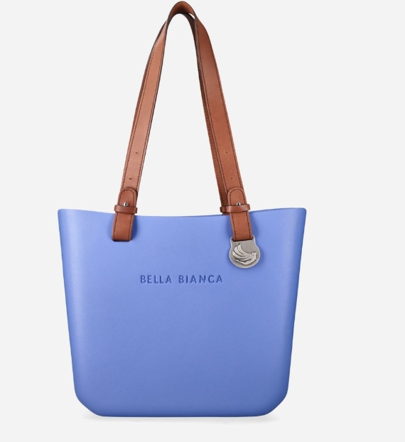 Saleys Travel Bags Bella Bianca Amber Eve Tote Handbag Cornflower Blue