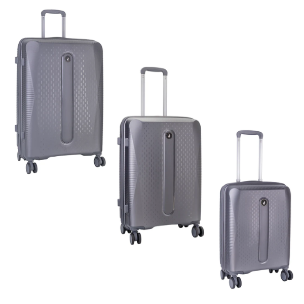 Polo Stellar 3 Piece Luggage Set - Grey